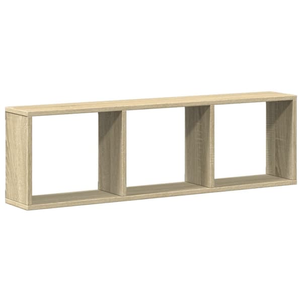 vidaXL Veggskap 100x16x30 cm sonoma eik konstruert tre