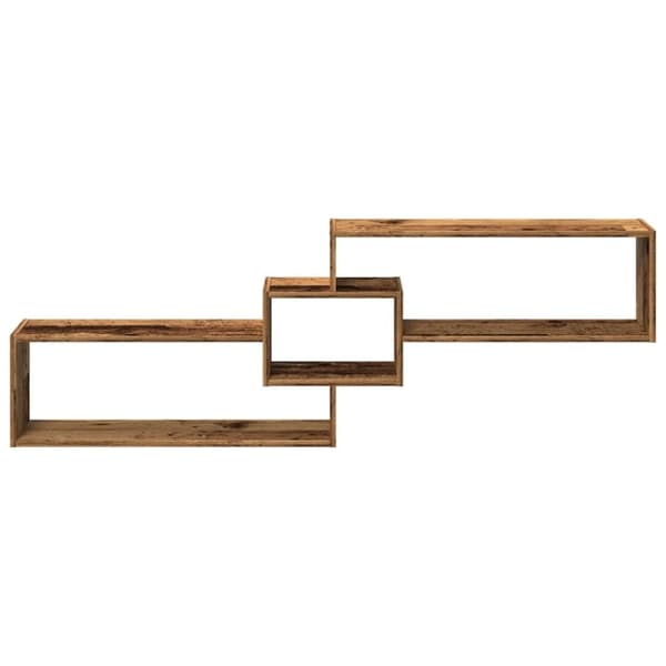 vidaXL Veggskap 158x18x53 cm gammelt tre konstruert tre
