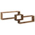 Miniatyrbilde 7 av 11: vidaXL Veggskap 158x18x53 cm gammelt tre konstruert tre