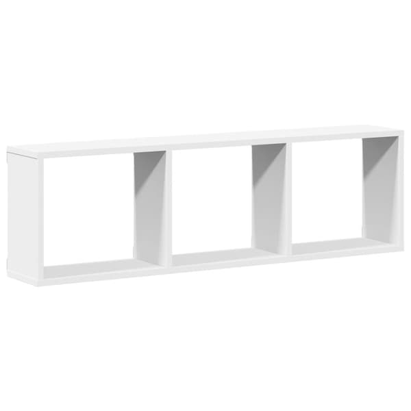 vidaXL Väggskåp 100x16x30 cm vit konstruerat trä
