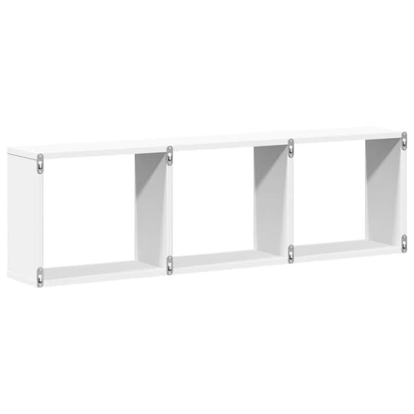 vidaXL Väggskåp 100x16x30 cm vit konstruerat trä
