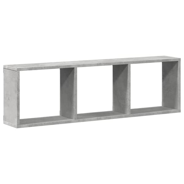 vidaXL vægskab 100x16x30 cm konstrueret træ betongrå