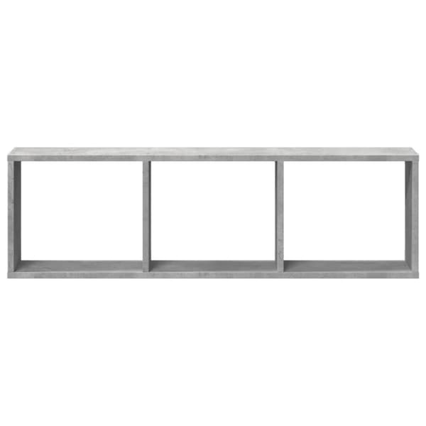 vidaXL vægskab 100x16x30 cm konstrueret træ betongrå