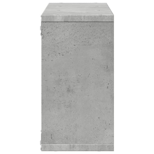 vidaXL vægskab 100x16x30 cm konstrueret træ betongrå