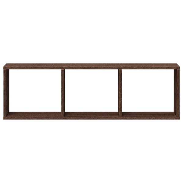 vidaXL vægskab 100x16x30 cm konstrueret træ brun egetræsfarve