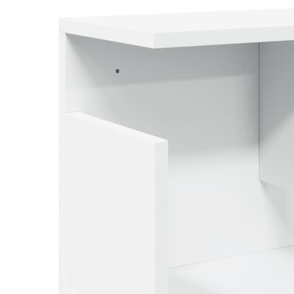 vidaXL Seinäkaappi 100x20x30 cm valkoinen tekninen puu
