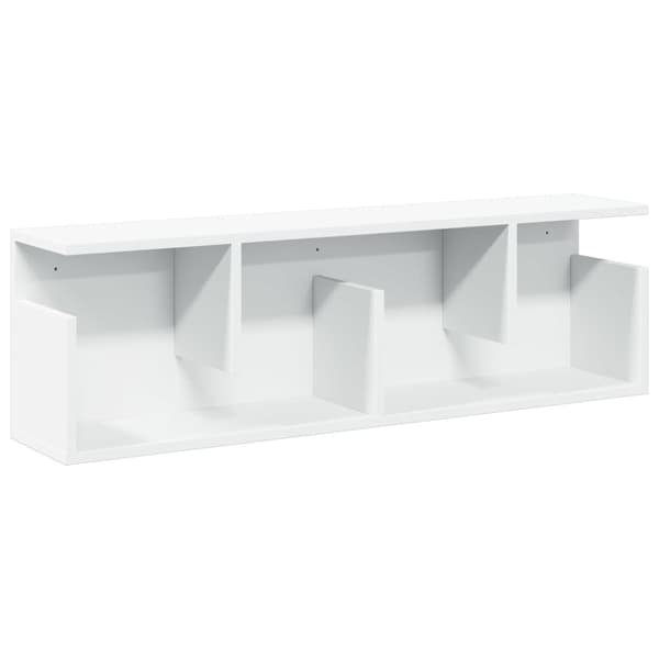vidaXL Seinäkaappi 100x20x30 cm valkoinen tekninen puu