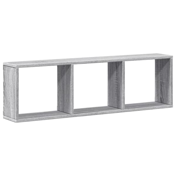vidaXL Seinäkaappi 100x16x30 cm harmaa Sonoma tekninen puu