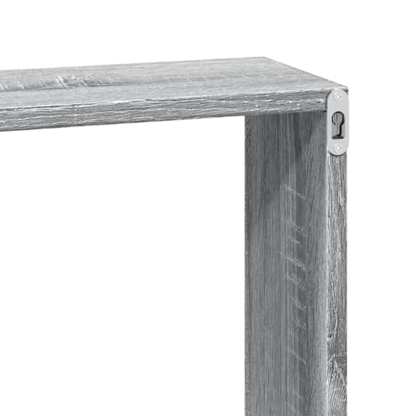 vidaXL Seinäkaappi 100x16x30 cm harmaa Sonoma tekninen puu