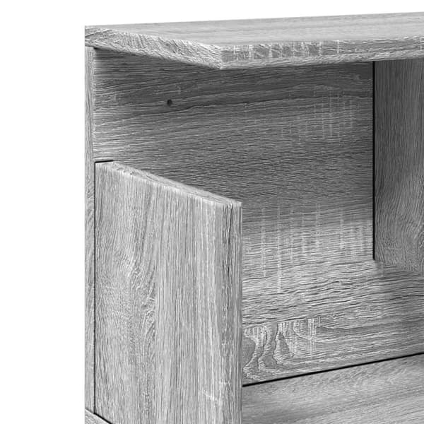 vidaXL Seinäkaappi 100x20x30 cm harmaa Sonoma tekninen puu
