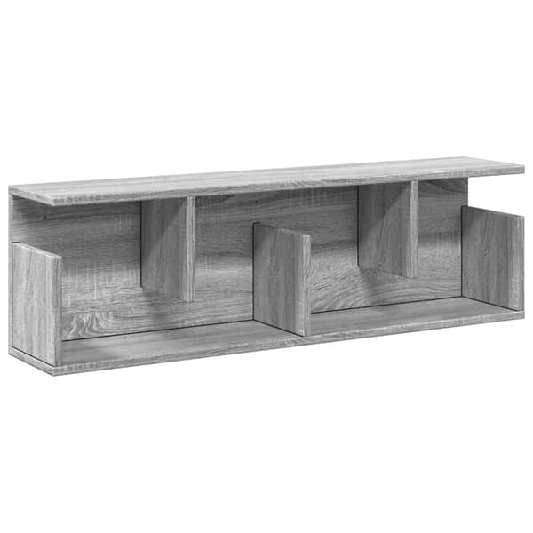 vidaXL Seinäkaappi 100x20x30 cm harmaa Sonoma tekninen puu