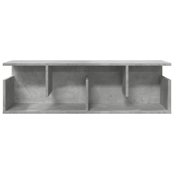 vidaXL Veggskap 100x20x30 cm betonggrå konstruert tre