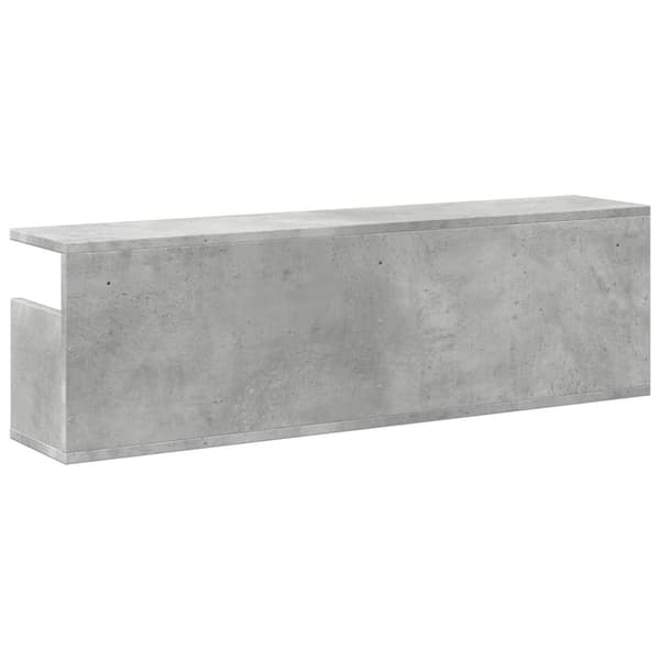 vidaXL Veggskap 100x20x30 cm betonggrå konstruert tre