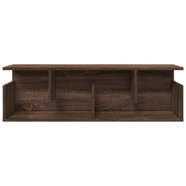 vidaXL Veggskap 100x20x30 cm brun eik konstruert tre