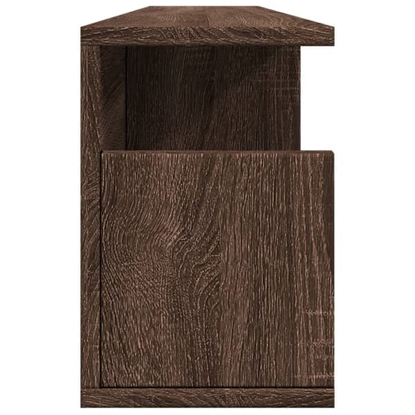 vidaXL Veggskap 100x20x30 cm brun eik konstruert tre