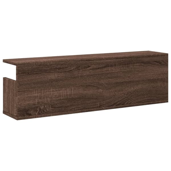 vidaXL Veggskap 100x20x30 cm brun eik konstruert tre