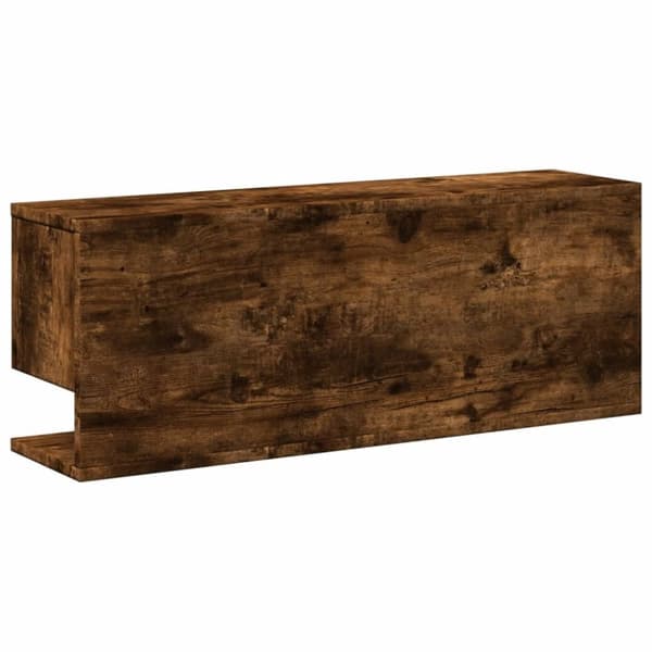 vidaXL Väggskåp 80x20x30 cm rökfärgad ek konstruerat trä