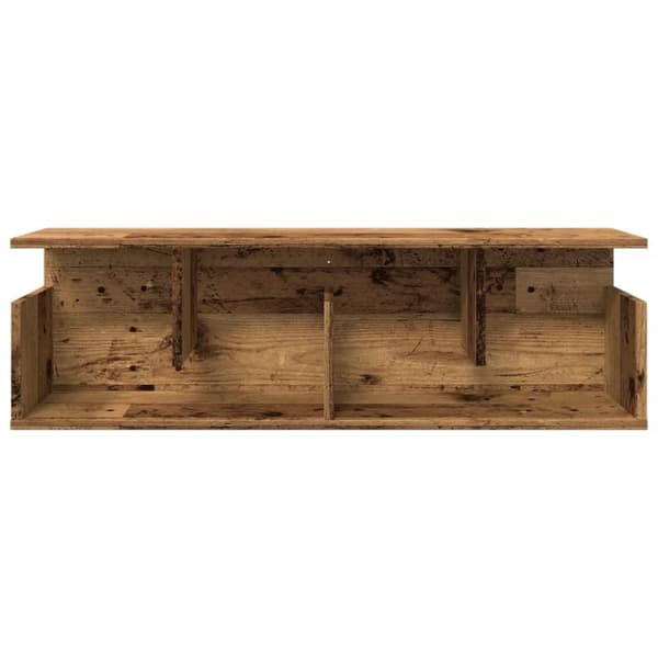 vidaXL Veggskap 100x20x30 cm gammelt tre konstruert tre