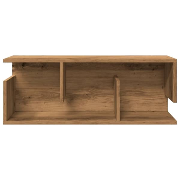 vidaXL Veggskap 80x20x30 cm artisan eik konstruert tre