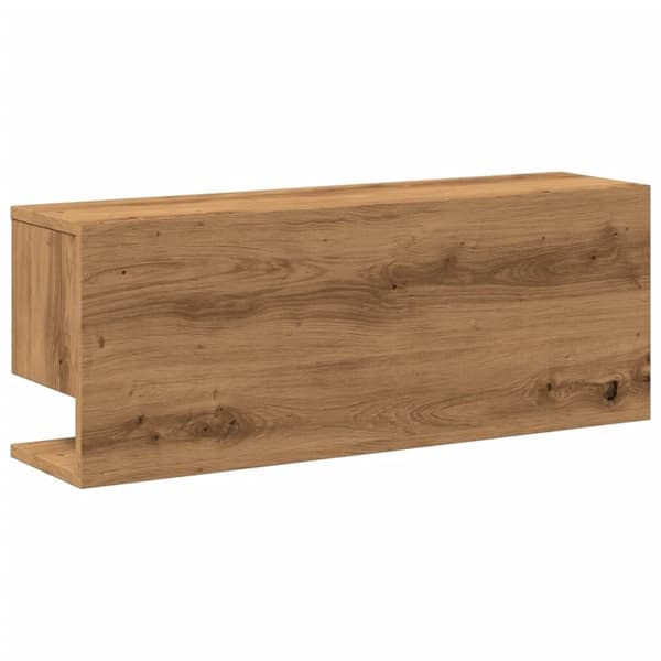 vidaXL Veggskap 80x20x30 cm artisan eik konstruert tre