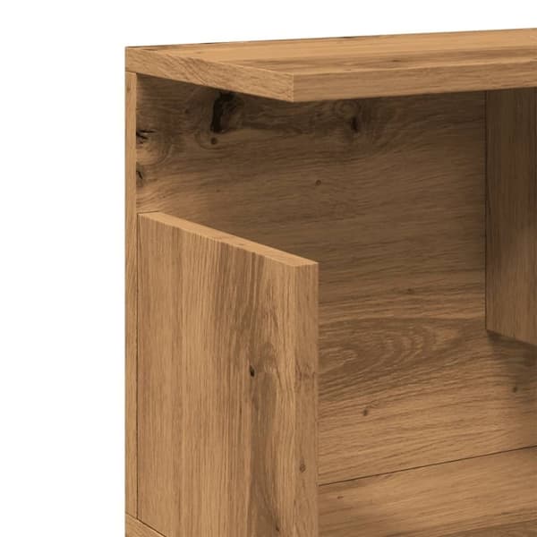 vidaXL Veggskap 80x20x30 cm artisan eik konstruert tre