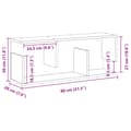 Miniatyrbilde 10 av 10: vidaXL Veggskap 80x20x30 cm artisan eik konstruert tre