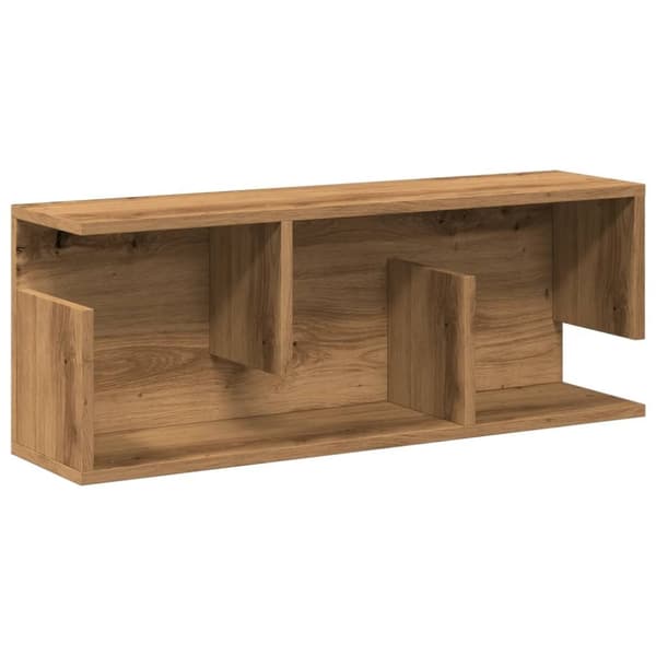 vidaXL Veggskap 80x20x30 cm artisan eik konstruert tre
