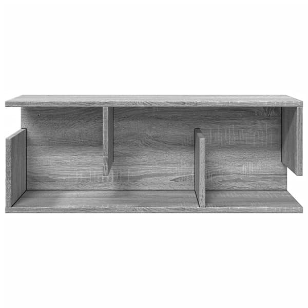 vidaXL Seinäkaappi 80x20x30 cm harmaa Sonoma tekninen puu