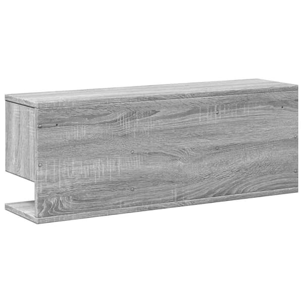 vidaXL Seinäkaappi 80x20x30 cm harmaa Sonoma tekninen puu