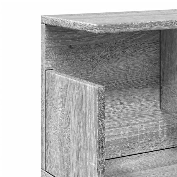 vidaXL Seinäkaappi 80x20x30 cm harmaa Sonoma tekninen puu