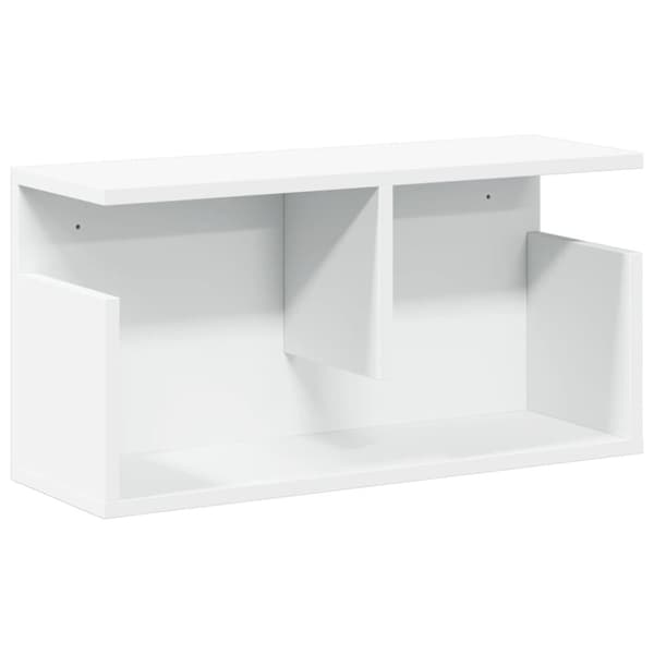 vidaXL vægskab 60x20x30 cm konstrueret træ hvid
