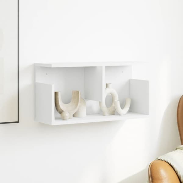 vidaXL vægskab 60x20x30 cm konstrueret træ hvid