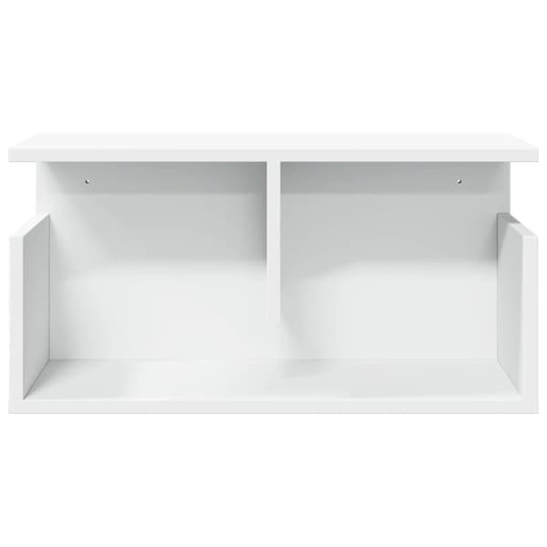 vidaXL vægskab 60x20x30 cm konstrueret træ hvid