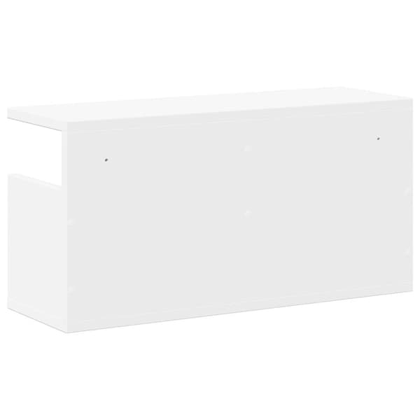 vidaXL vægskab 60x20x30 cm konstrueret træ hvid