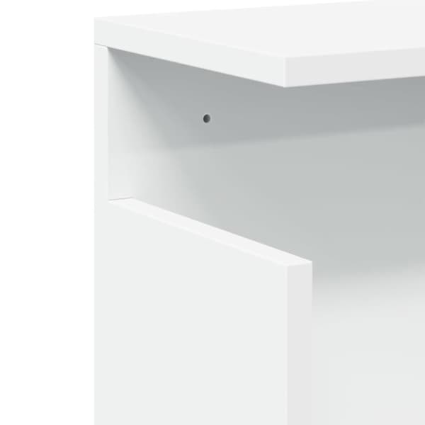 vidaXL vægskab 60x20x30 cm konstrueret træ hvid