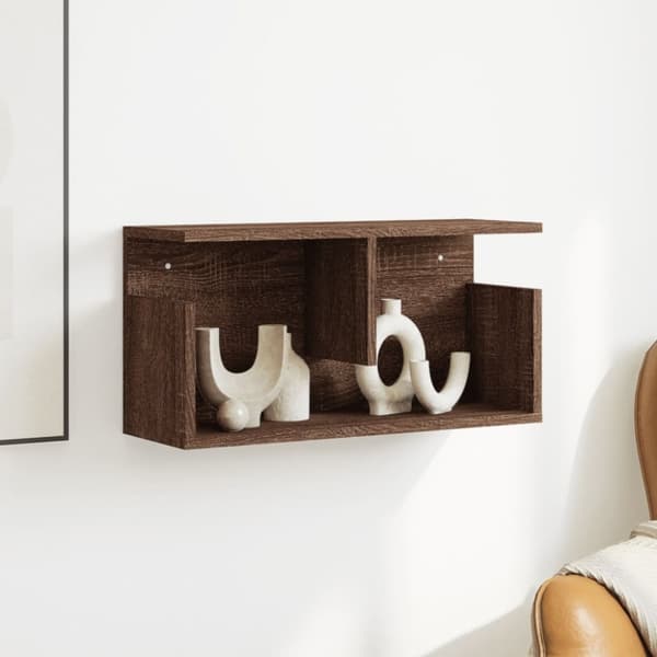 vidaXL Seinäkaappi 60x20x30 cm ruskea tammi tekninen puu