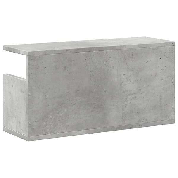 vidaXL Veggskap 60x20x30 cm grå konstruert tre