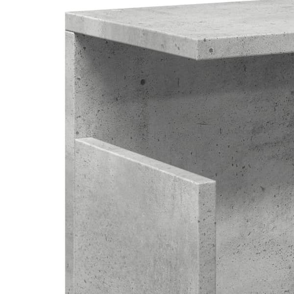 vidaXL Veggskap 60x20x30 cm grå konstruert tre