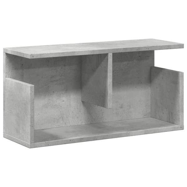 vidaXL Veggskap 60x20x30 cm grå konstruert tre