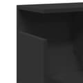 Miniatyrbilde 8 av 10: vidaXL Veggskap 100x20x30 cm svart konstruert tre