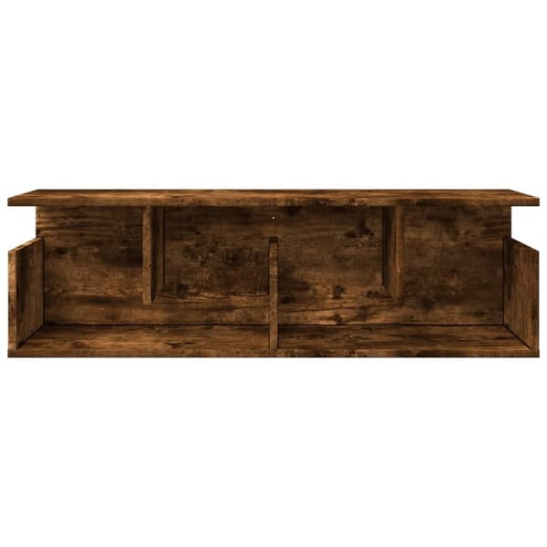 vidaXL Veggskap 100x20x30 cm røkt eik konstruert tre