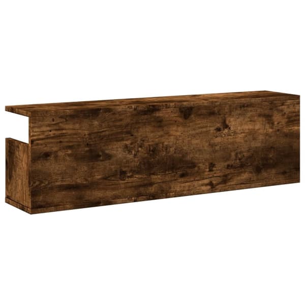 vidaXL Veggskap 100x20x30 cm røkt eik konstruert tre