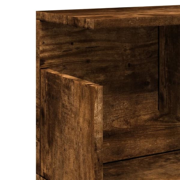 vidaXL Veggskap 100x20x30 cm røkt eik konstruert tre