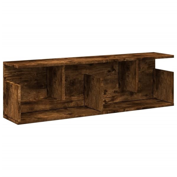 vidaXL Veggskap 100x20x30 cm røkt eik konstruert tre