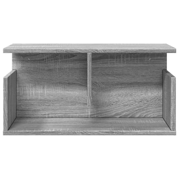 vidaXL Seinäkaappi 60x20x30 cm harmaa Sonoma tekninen puu