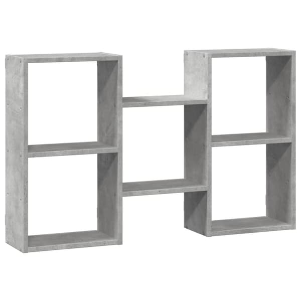 vidaXL væghylde 96x18x60 cm konstrueret træ betongrå