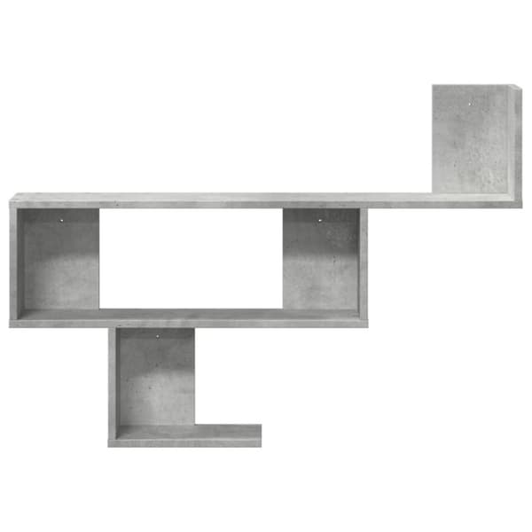 vidaXL Vegghylle betonggrå 100x15x70 cm sponplate