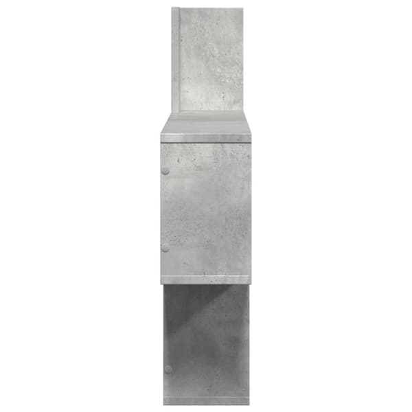 vidaXL Vegghylle betonggrå 100x15x70 cm sponplate
