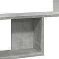 Miniatyrbilde 8 av 11: vidaXL Vegghylle betonggrå 100x15x70 cm sponplate