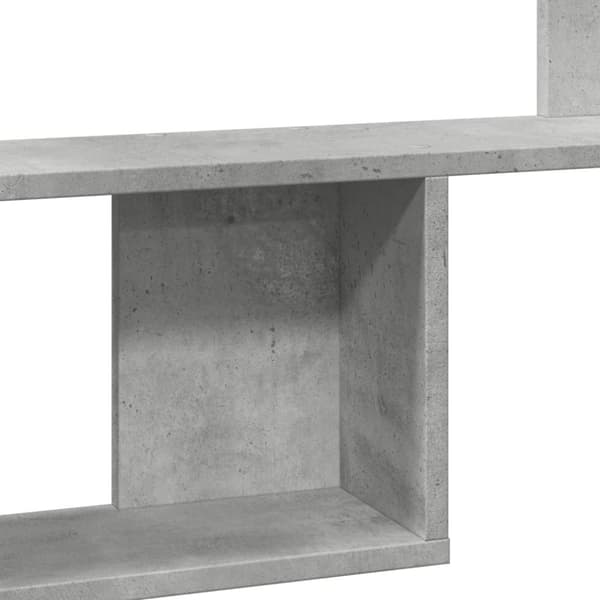 vidaXL Vegghylle betonggrå 100x15x70 cm sponplate